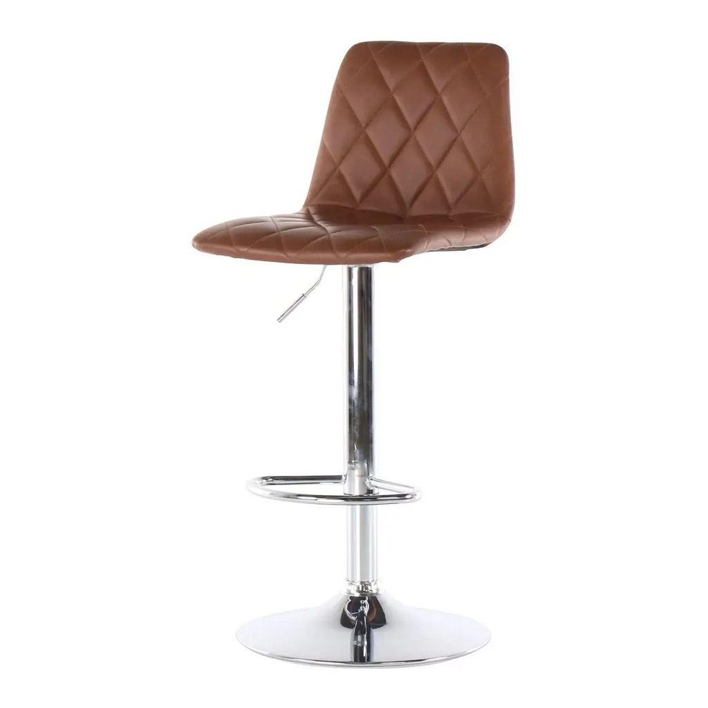 Emu Bar Stool A Chromium/SL Brown SB Furniture Nepal